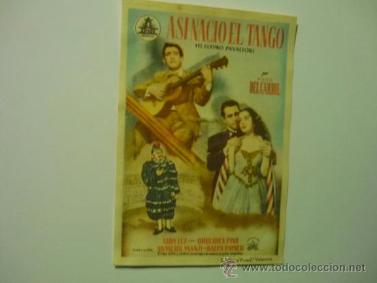 Cine: PROGRAMA ASI NACIO EL TANGO .-HUGO DEL CARRIL - Foto 1
