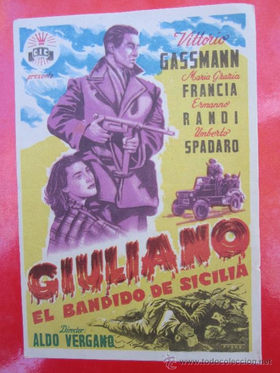 Cine: giuliano , el bandido de sicilia - salon cinema , alca&ntilde;iz programa grande