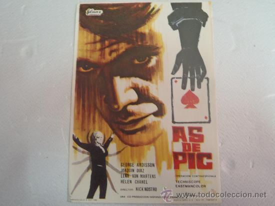 Cine: FOLLETO DE MANO AS DE PIC - Foto 1