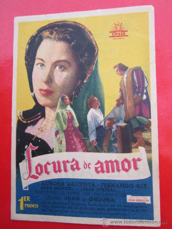 Cine: locura de amor - aurora bautista - juan de ordu&ntilde;a - detras terraza avenida - alca&ntilde;iz