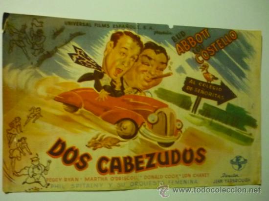 Cine: programa dos cabezudos.--abbot y costello publicidad - Foto 1