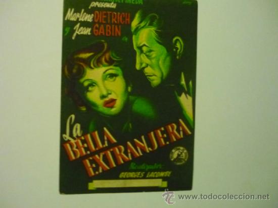 Cine: programa la bella extranjera - marlene dietrich - Foto 1