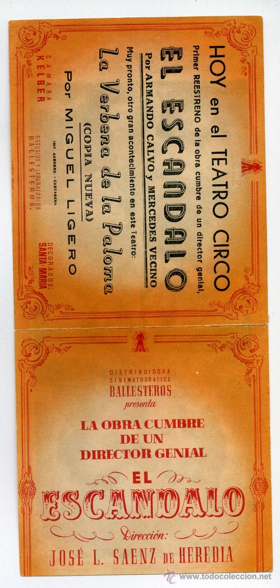 Cine: EL ESC&Aacute;NDALO, con Manuel Luna. - Foto 1
