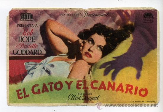 Cine: EL GATO Y EL CANARIO, con Bob Hope. - Foto 1