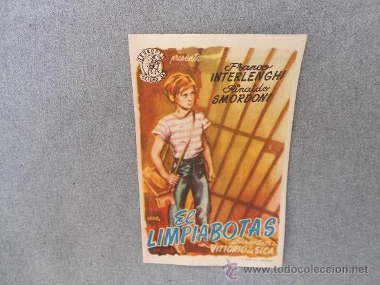 Cine: PROGRAMA DE MANO EL LIMPIABOTAS - Foto 1