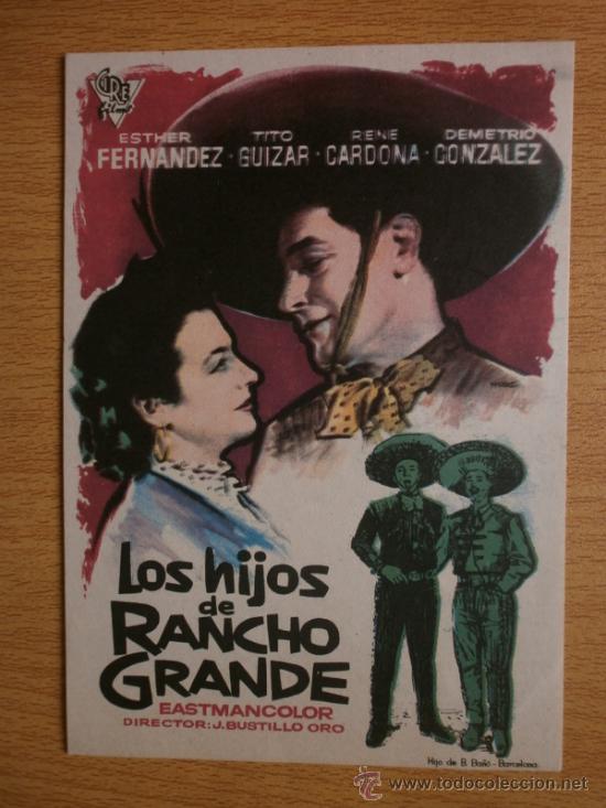 Cine: LOS HIJOS DE RANCHO GRANDE. - Foto 1