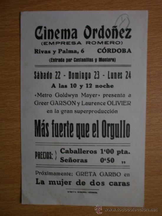 Cine: MAS FUERTE QUE EL ORGULLO. - Foto 2
