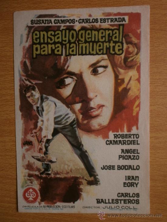 Cine: ENSAYO GENERAL PARA LA MUERTE. - Foto 1