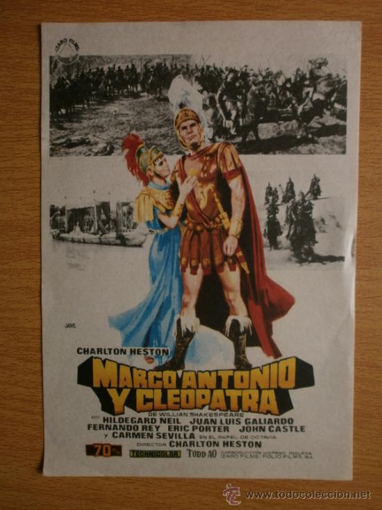 Cine: MARCO ANTONIO Y CLEOPATRA. - Foto 1