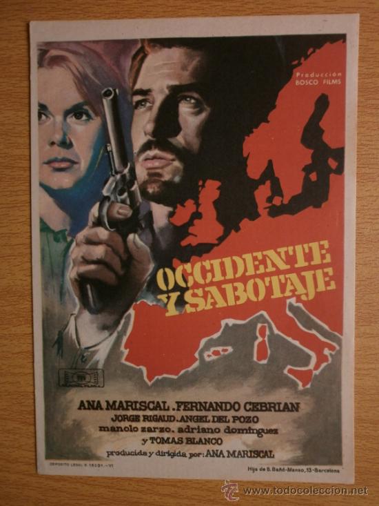 Cine: OCCIDENTE Y SABOTAJE. - Foto 1