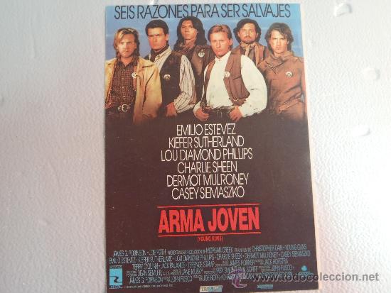Cine: FOLLETO DE MANO ARMA JOVEN - Foto 1