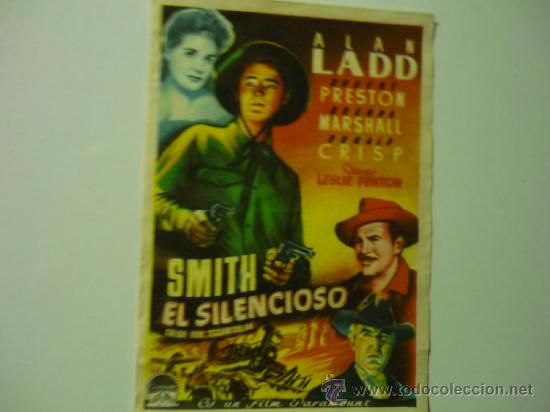 Cine: PROGRAMA SMITH EL SILENCIOSO .-ALAN LADD - Foto 1