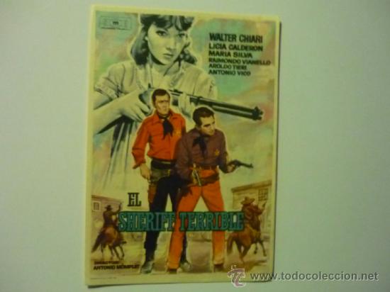 Cine: PROGRAMA EL SHERIFF TERRIBLE.- WALTER CHIARI publicidad - Foto 1