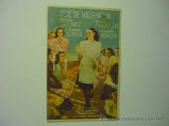 Cine: PROGRAMA SOL DE VALENCIA.- MARUJA GOMEZ - Foto 1