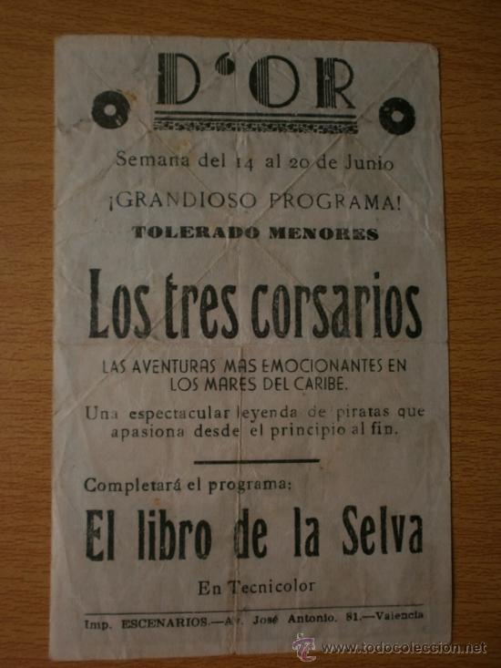 Cine: LOS TRES CORSARIOS. - Foto 2