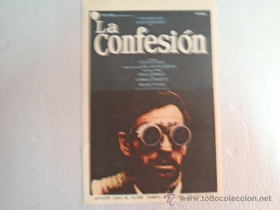 Cine: FOLLETO DE MANO LA CONFESION - Foto 1