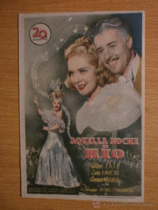 Cine: AQUELLA NOCHE EN RIO. - Foto 1