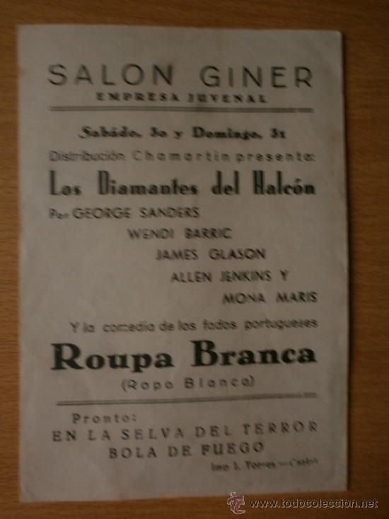 Cine: LOS DIAMANTES DEL HALCON. - Foto 2