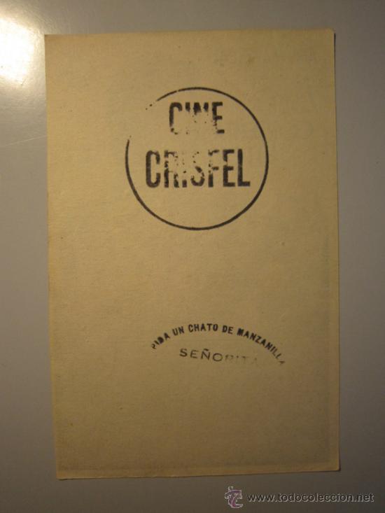 Cine: PROGRAMA DE CINE - QUE CONTENTA ESTOY - 1942 - PUBLICIDAD - Foto 2