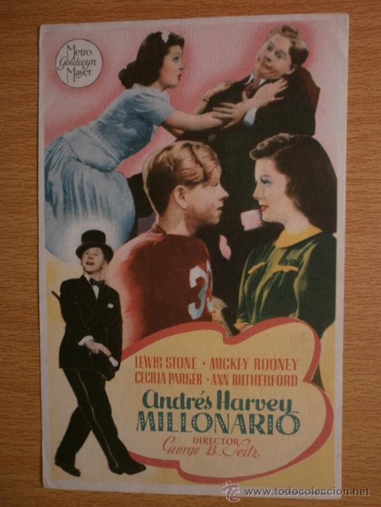 Cine: ANDRES HARVEY MILLONARIO. - Foto 1