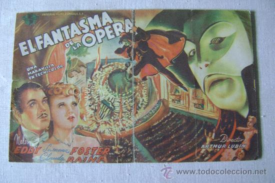 Cine: .EL FANTASMA DE LA OPERA.-884 - Foto 1