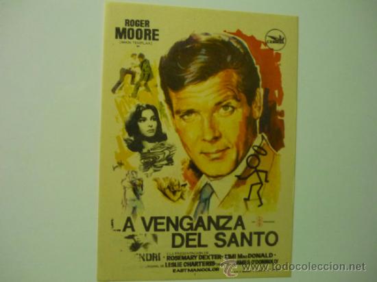 Cine: programa la venganza del santo .-roger moore PUBLICIDAD - Foto 1