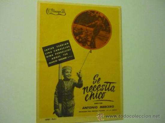Cine: programa se necesita chico.- lina canalejas - Foto 1