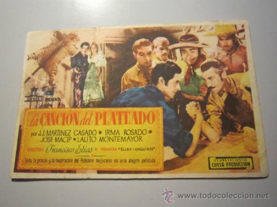 Cine: PROGRAMA DE CINE - LA CANCI&Oacute;N DEL PLATEADO - 1941 - DOBLADO 2 VECES - Foto 1