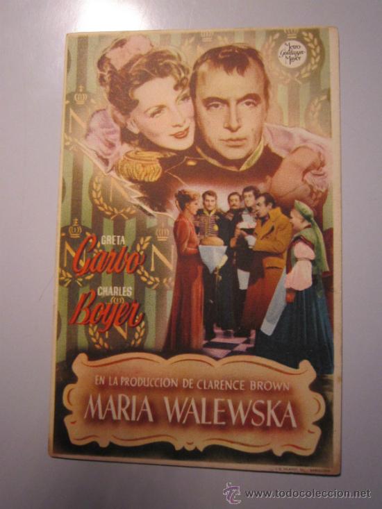 Cine: PROGRAMA DE CINE - MARIA WALEWSKA - 1937 - Foto 1