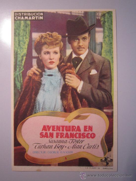 Cine: PROGRAMA DE CINE - AVENTURA EN SAN FRANCISCO - 1945 - Foto 1