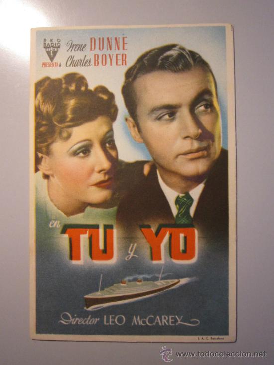 Cine: PROGRAMA DE CINE - TU Y YO - 1939 - Foto 1