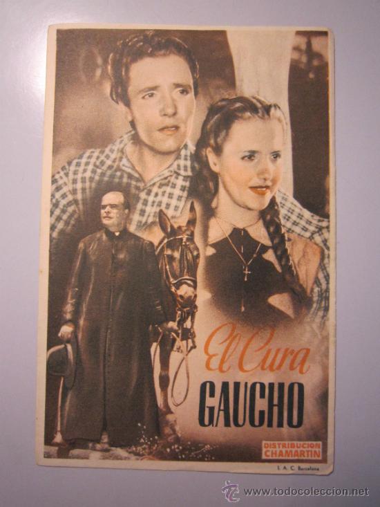 Cine: PROGRAMA DE CINE - EL CURA GAUCHO - 1941 - Foto 1