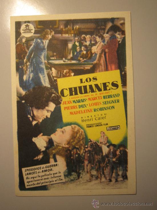 Cine: PROGRAMA DE CINE - LOS CHUANES - 1946 - Foto 1