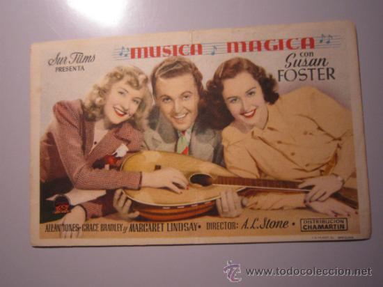 Cine: PROGRAMA DE CINE - M&Uacute;SICA M&Aacute;GICA - 1941 - DOBLADO - Foto 1