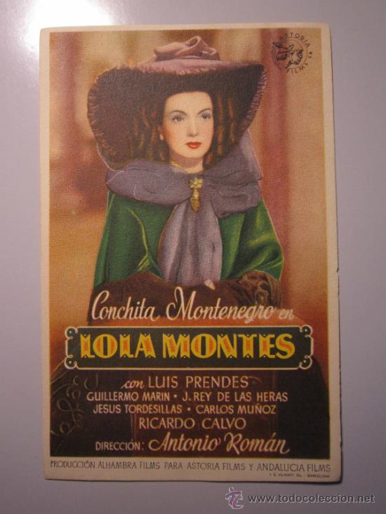 Cine: PROGRAMA DE CINE - LOLA MONTES - 1944 - Foto 1