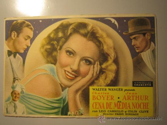Cine: PROGRAMA DE CINE - CENA DE MEDIA NOCHE - 1937 - Foto 1