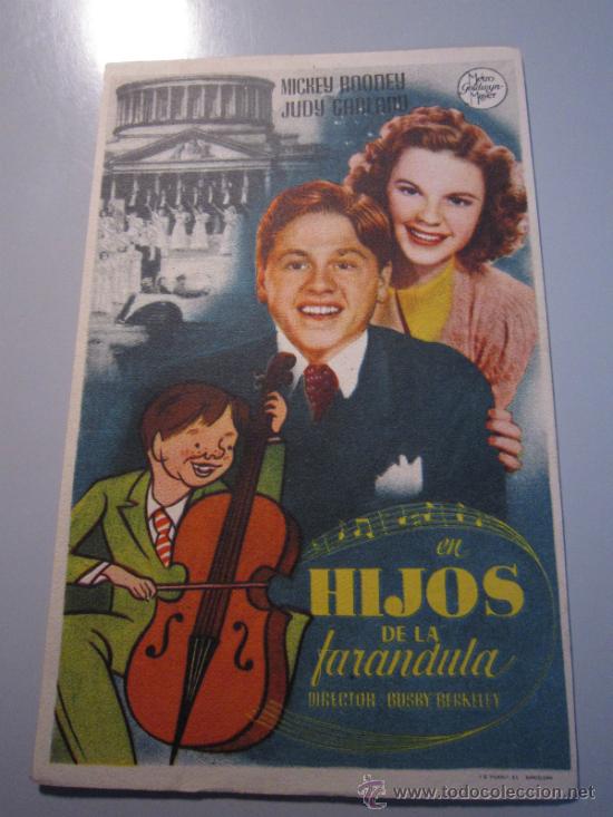 Cine: PROGRAMA DE CINE - HIJOS DE LA FAR&Aacute;NDULA - 1939 - Foto 1