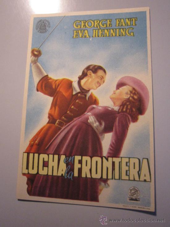 Cine: PROGRAMA DE CINE - LUCHA EN LA FRONTERA - 1942 - Foto 1