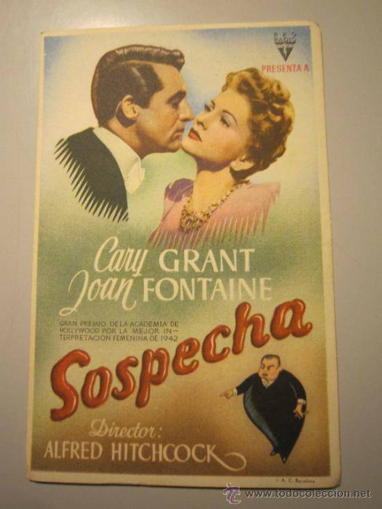 Cine: PROGRAMA DE CINE - SOSPECHA - 1941 - PUBLICIDAD - Foto 1