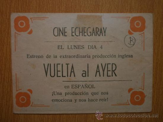 Cine: VUELTA AL AYER. - Foto 2