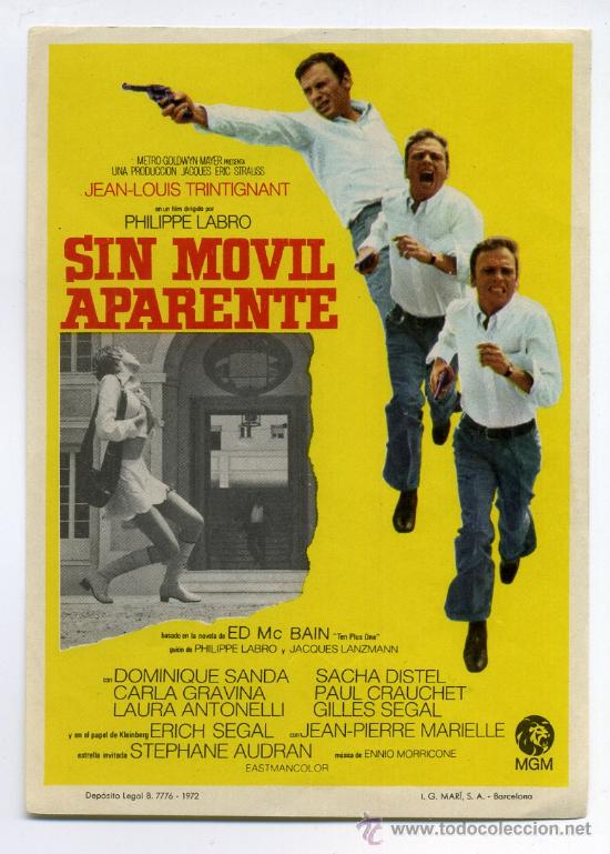 Cine: SIN M&Oacute;VIL APARENTE, con Laura Antonelli. - Foto 1