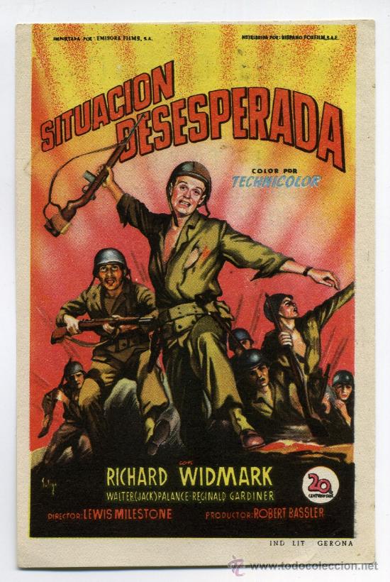 Cine: SITUACI&Oacute;N DESESPERADA, con Richard Widmark. - Foto 1