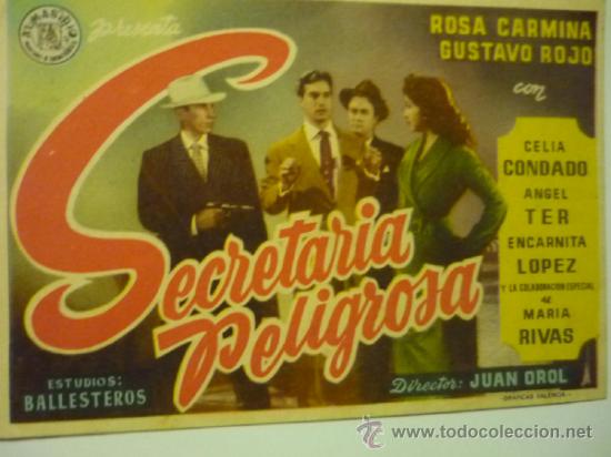Cine: programa secretaria peligrosa .- gustavo rojo - Foto 1