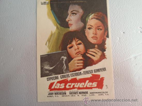 Cine: FOLLETO DE MANO LAS CRUELES - Foto 1