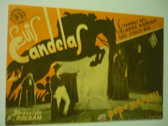 Cine: PROGRAMA TIPO CARTULINA LUIS CANDELAS.-PEPE ROMEU - Foto 1