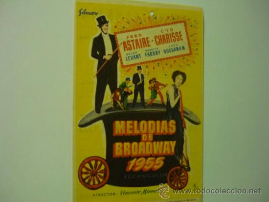 Cine: programa melodias de broadway 1955 -fred astaire-publicidad - Foto 1