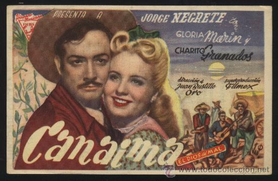 Kino: Q-01806- CANAIMA (TEATRO BERGIDUM - PONFERRADA) Jorge Negrete - Rosario Granados