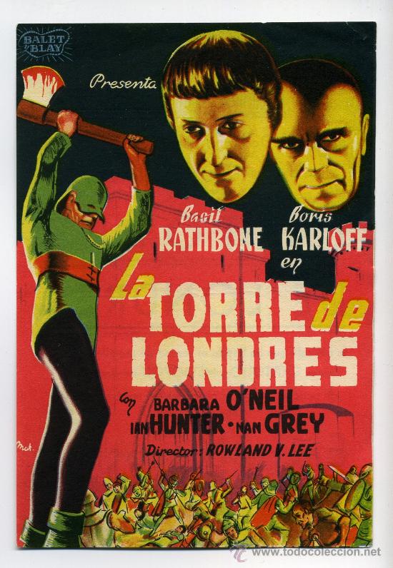 Cine: LA TORRE DE LONDRES, con Boris Karloff. - Foto 1