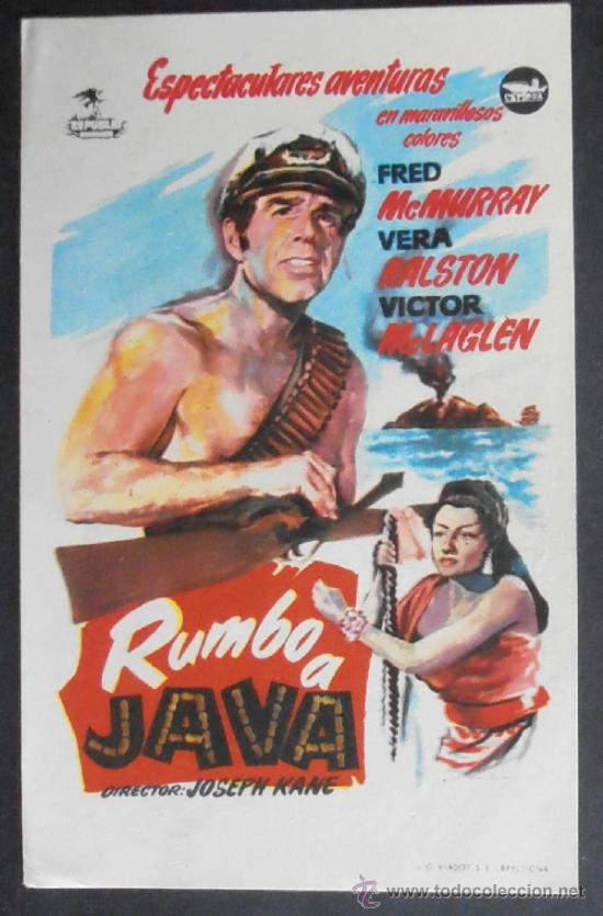 Cine: RUMBO A JAVA, FM, SIN PUBLICIDAD (2171) ,CONSERVACION: - Foto 1
