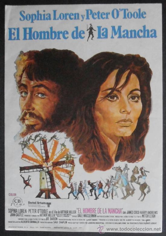 Cinema: EL HOMBRE DE LA MANCHA, FM, SIN PUBLICIDAD (2228) ,CONSERVACION: